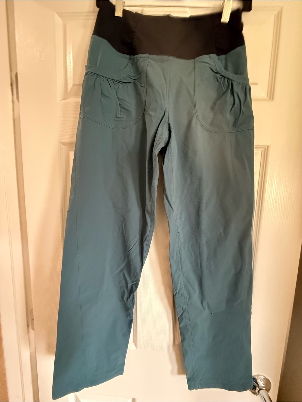 Prana Summit Pant - Teal Outdoor Pants with Black Waistband